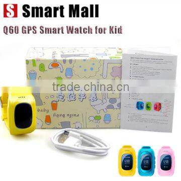 New Q60 GPS/GSM Tracker Watch For Kids Smart Watch card SOS Call Location Finder Locator Tracker for children Monitor Baby Gift