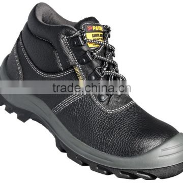 Black Classic Leather Upper Steel Toecap Safety Shoes safety jogger / bestrun