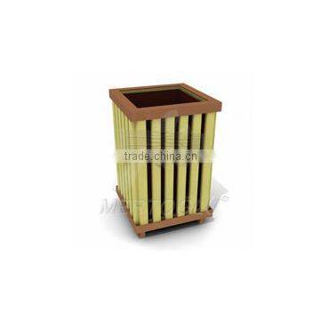 Wooden Outdoor Litter Bin