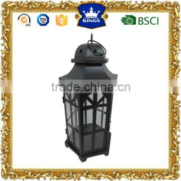 Large black moroccan metal candle lanterns Home garden decoration