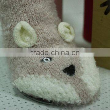 Women Fluffy Footie Soft Warm Comfortable Housewear Fluffy Socks Footie