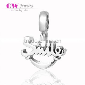S170 Globalwin Jewelry New Fashion Design Silver Smile Pendant