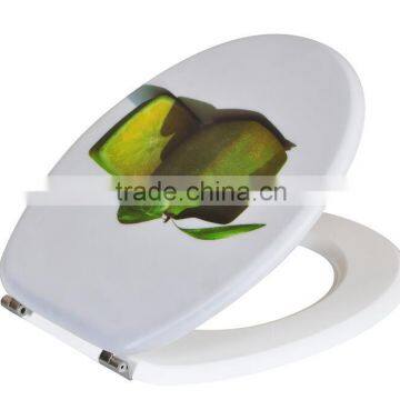 Top quality hot printing moulded 3d toilet seat cover