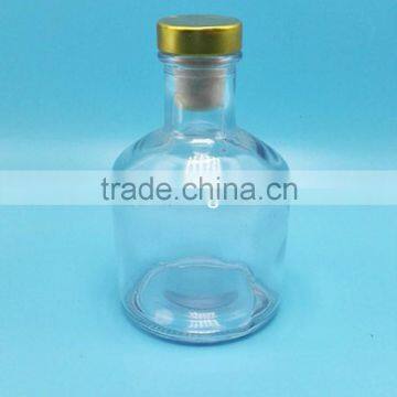 200ml 6oz clear aroma reed diffuser glass bottle with cork