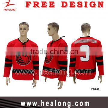 Mens Hot Custom Embroidery Logo Unique International Ice Hockey Jersey Shirt Wear