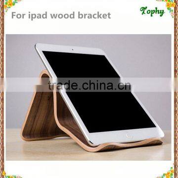 2015 Universal Solid wood desktop stand Holder Bracket for ipad iphone 6s and Samsung Note4 S5 s6