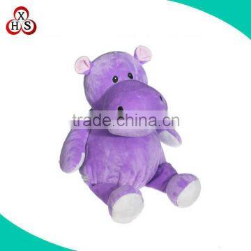 kids lifelike stuffed cute soft plush purple hippo