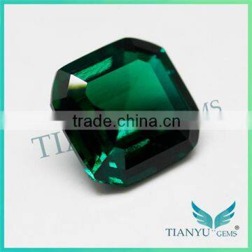 1 Carat Emerald 6.5x6.5 mm Emerald Cut Synthetic Emeralds for Sale photo-2