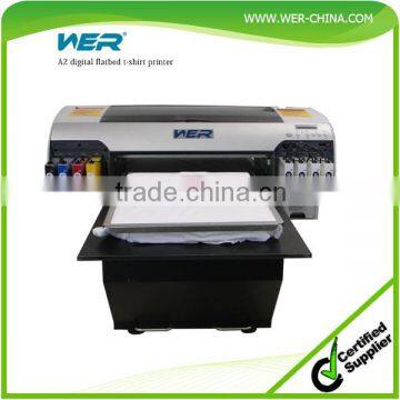 both light and dark t shirt A2 WER-D4880T with FREE RIP software provided A2 digital tshirt printer
