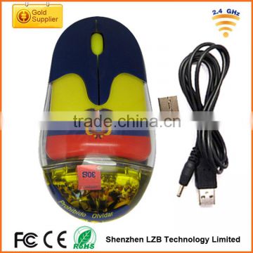 Customized floater wireless liquid mouse, wireless aqua mouse with custom logo printing