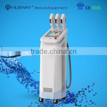 Hot Promotion!! Spa/Salon use Multi-function Professional 3 handle (SR,VR,HR) e-light /ipl/rf/laser machine