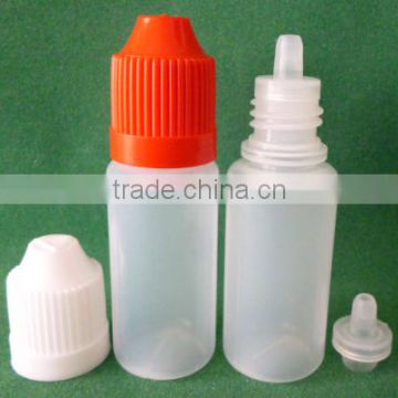 cheap plastoc pe E Liquid Bottles with dopper tip and screw cap