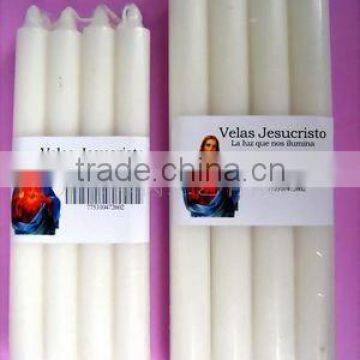 white wax candle