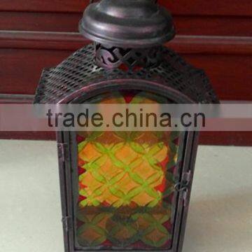 Bronze metal lantern with glass , Ramadan lantern, Antique lantern