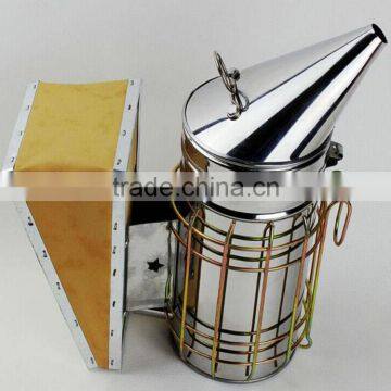 Beekeeping Cowhide Stainless Steel Manual Bee Smoker From Chinese Super Manufacturer