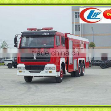 SINOTRUCK HOWO 6x4 266hp water tank-foam fire fighting truck