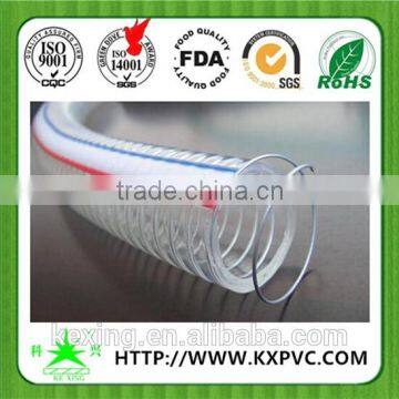 Customized 1/2Inch To 2Inch Clear PVC Steel Wire Reinforce hose