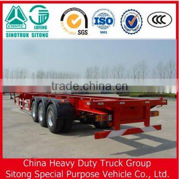 3 Axles 40 Feet Skeleton Semi Trailer For Sale photo-4
