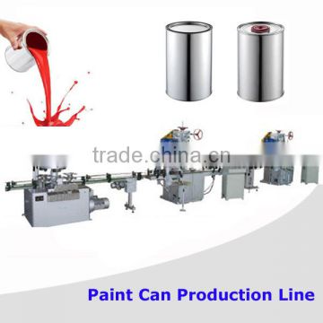 Paint Chemical Packing Machinery Automatic 1-5L round can line