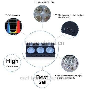 High Performance Modular Led Grow Lights 126x3w Triband Spectrum