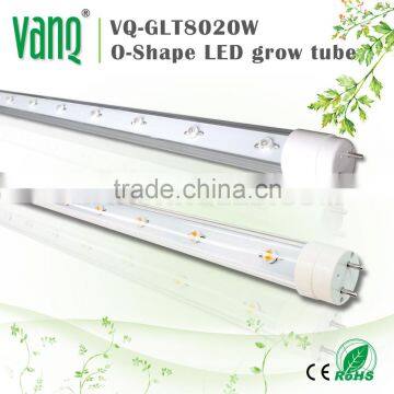 Grow lights 10w 20w, t8 led grow light tube for vertical farming t8 pink led tube lights