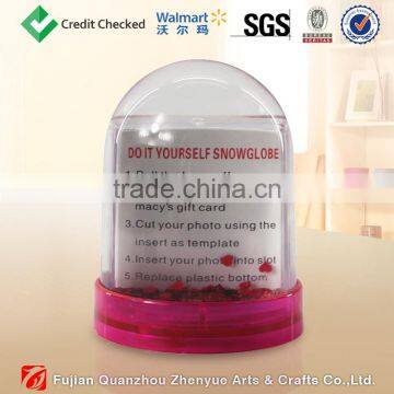 Custom Plastic Snow Globe With Photo Insert photo-3