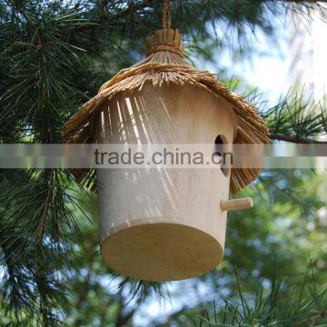 Environmental-friendly Unfinished Homemade Wooden Bird House photo-5