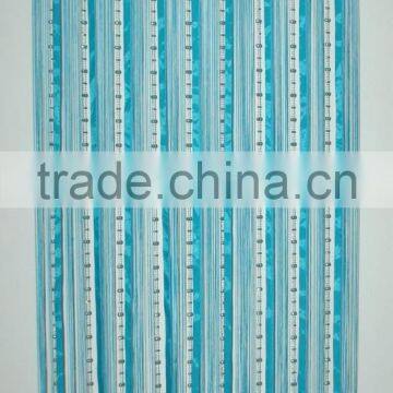 Hanging Bead Curtain With Blue Ribbons photo-2