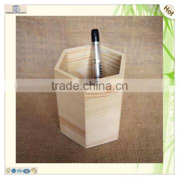 High Quality Decorative Wooden Pen Stand Holder Penholder photo-2