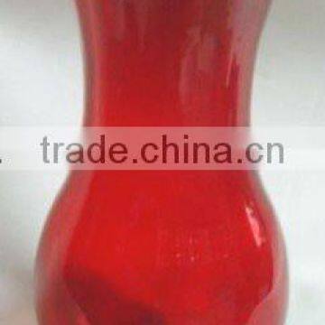 red round glass flower vase for home decoration