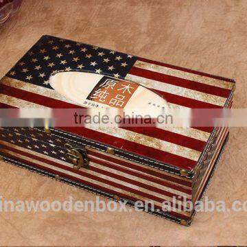 2015 Hot Sell Wooden Colorful Tissue Box Colorful photo-4
