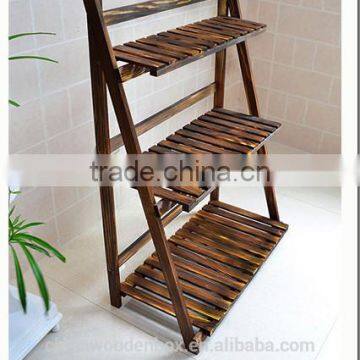 Classcail Bake Color Wooden Flower Stand photo-3