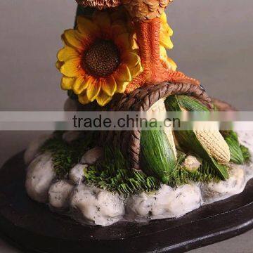 Garden Ornaments Resin Cock Figurine Farm Animal Rooster Statue photo-5