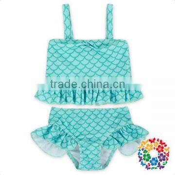 Ruffle Sleeveless Top Bloomer Set Infant Baby Girls Swimsuit photo-2