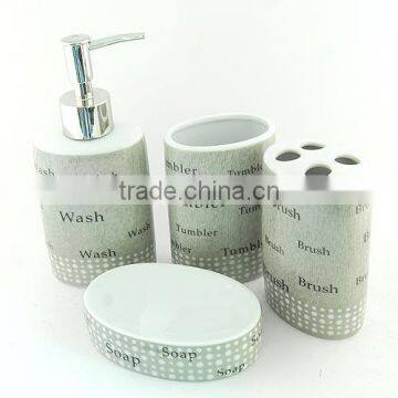 2015 Ceramic Bathroom Set Fashion Design Wiht English Letter photo-5