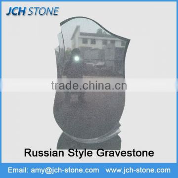 Hot sale high polished popular granite european style cemetery gravestone