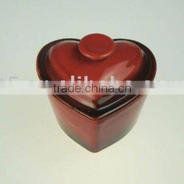 New Heart shape mini stoneware casserole