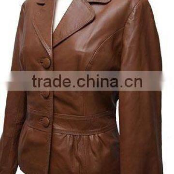 Leather blazer