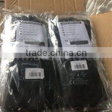 Black Industry Glove With Embossed Grip And Rolled Cuff photo-4