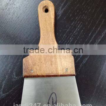 Steel Putty Knife Scraper with Wooden Handle