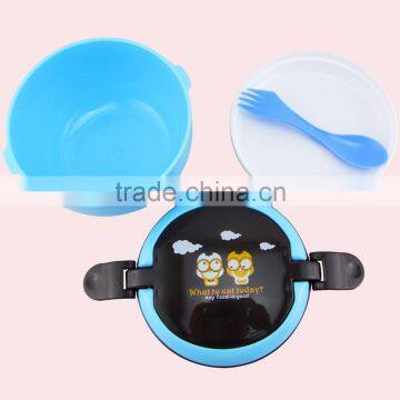 500ML Custom Design Available Round Plastic Lunch Box photo-3