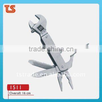 2014 new Stainless steel multi wrench/multi tools,multi function tools pocket tool 1511