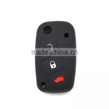 wholesale custom silicone rubber car key cover car remote key case for FIAT