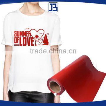 Jiabao Easyweed Heat Transfer Vinyl Roll IRON ON Vinyl for clothing Chinese Red