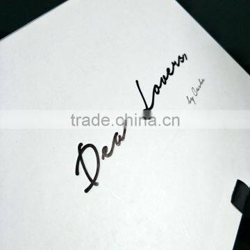 Zeal-X Custom White Ribbon Closure Book Shape Sexy Lingerie Packaging Box photo-3