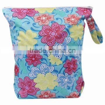 100% polyester waterproof high quality wet bag /diaper bag