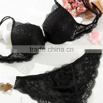 2016 fashion women underwire soft bra and panty