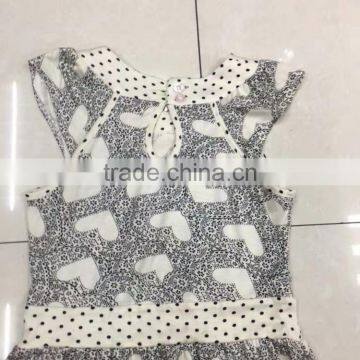 Girls China Suppliers Overruns Garment Dot Print Summer Dresses photo-6