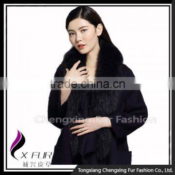 Collar-R3C Ladies Garment Accessories Detachable Real Raccoon Fur Collar photo-4