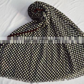Fashion Top Popular Ladies Printed Dot Acrylic Mixed Cashmere Shawl for Winter photo-4